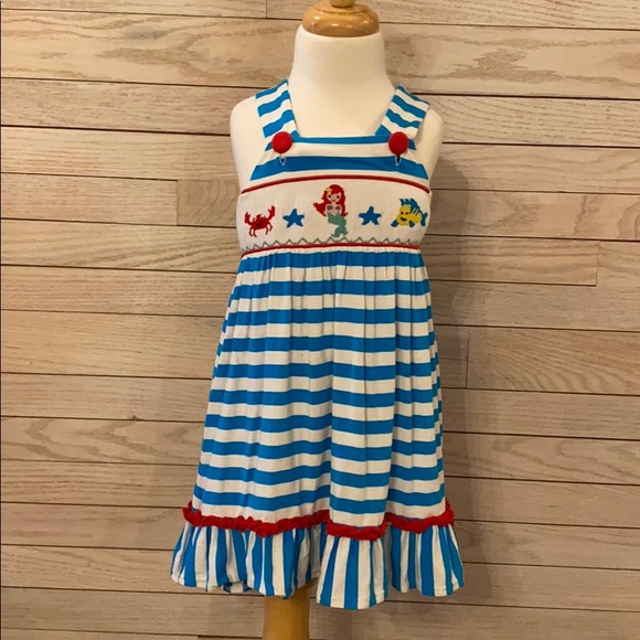 mermaid smocked dress